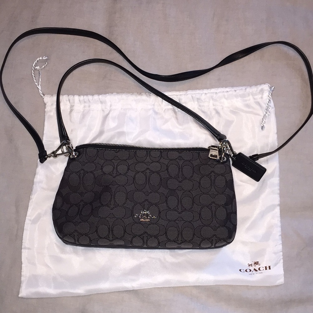 Coach Black Signature Crossbody Bag